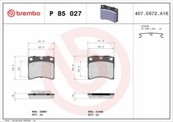 BREMBO BRE-P85027