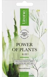 Lirene Mască de față hidratantă - Lirene Power Of Plants Aloe Moisturizing Face Sheet Mask 17 ml