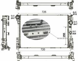 NRF hűtő, motorhűtés NRF 53141 (53141)