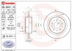BREMBO féktárcsa BREMBO 08.9441. 11 (08.9441.11)