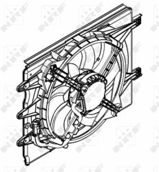 NRF ventilátor, motorhűtés NRF 47595 (47595)