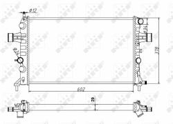 NRF hűtő, motorhűtés NRF 54668A (54668A)