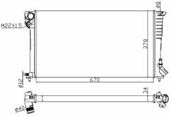 NRF hűtő, motorhűtés NRF 509510A (509510A)