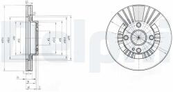 DELPHI féktárcsa DELPHI BG3509 (BG3509)