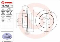 BREMBO Bre-08. A108.10 (08.a108.10)
