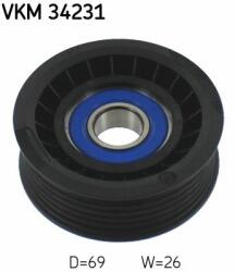 SKF Szíjtárcsa/vezetőgörgő, hosszbordás szíj SKF VKM 34231 (VKM 34231)