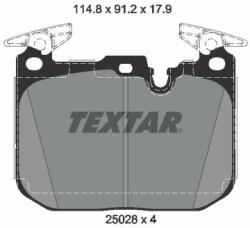 TEXTAR fékbetétkészlet, tárcsafék TEXTAR 2502805 (2502805)