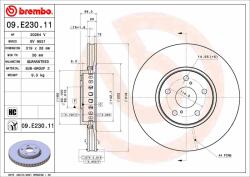 BREMBO féktárcsa BREMBO 09. E230.11 (09.E230.11)
