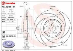 BREMBO féktárcsa BREMBO 09. C266.21 (09.C266.21)