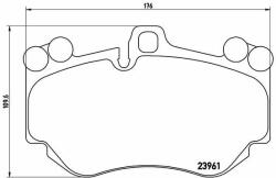 BREMBO fékbetétkészlet, tárcsafék BREMBO P 65 016 (P 65 016)