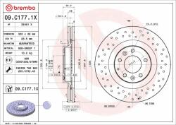 BREMBO féktárcsa BREMBO 09. C177.1X (09.C177.1X)