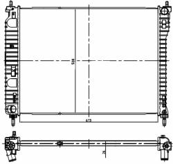 NRF hűtő, motorhűtés NRF 550013 (550013)