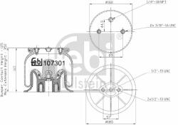 Febi Bilstein rugótömb, légrugózás FEBI BILSTEIN 107301 (107301)