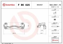 BREMBO féknyereg tartókészlet BREMBO F BK 025 (F BK 025)