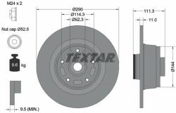 TEXTAR féktárcsa TEXTAR 92309003 (92309003)