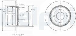 DELPHI Tarcza Ham. Ford Focus (bg3054c)