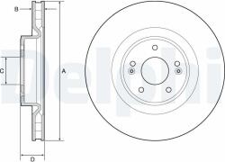DELPHI féktárcsa DELPHI BG9228C (BG9228C)