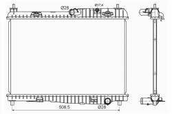 NRF hűtő, motorhűtés NRF 53152 (53152)