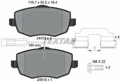 TEXTAR fékbetétkészlet, tárcsafék TEXTAR 2407303
