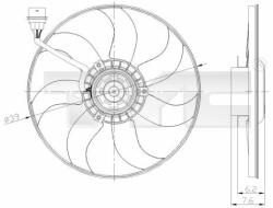 TYC ventilátor, motorhűtés TYC 837-0036