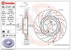 BREMBO féktárcsa BREMBO 09. C127.33 (09.C127.33)