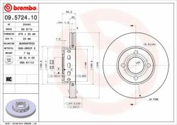 BREMBO féktárcsa BREMBO 09.5724. 10 (09.5724.10)