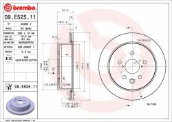 BREMBO féktárcsa BREMBO 09. E525.11 (09.E525.11)
