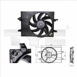 TYC ventilátor, motorhűtés TYC 810-0025