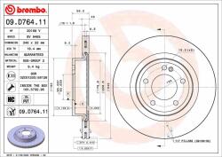 BREMBO féktárcsa BREMBO 09. D764.11 (09.D764.11)