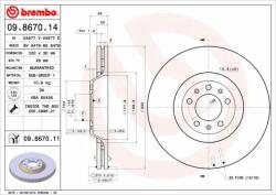 BREMBO féktárcsa BREMBO 09.8670. 11 (09.8670.11)