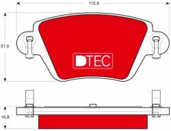 TRW fékbetétkészlet, tárcsafék TRW GDB1525DTE (GDB1525DTE)