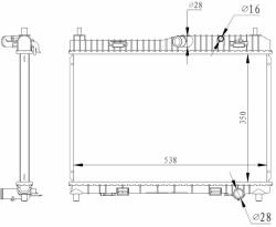 NRF hűtő, motorhűtés NRF 59317 (59317)