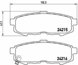 BREMBO fékbetétkészlet, tárcsafék BREMBO P 49 042 (P 49 042)