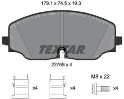 TEXTAR fékbetétkészlet, tárcsafék TEXTAR 2276901 (2276901)