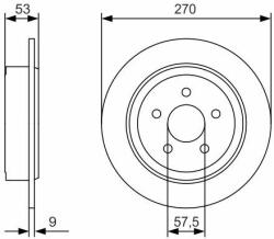 Bosch féktárcsa BOSCH 0 986 479 A79 (0 986 479 A79)