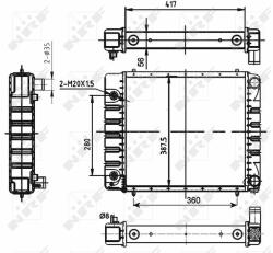 NRF hűtő, motorhűtés NRF 53149 (53149)
