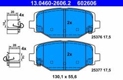 ATE fékbetétkészlet, tárcsafék ATE 13.0460-2606.2
