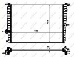 NRF hűtő, motorhűtés NRF 53011 (53011)
