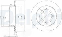 DELPHI féktárcsa DELPHI BG3609 (BG3609)