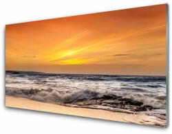 tulup. hu Konyhai falvédő panel Sun sea waves landscape 100x50 cm