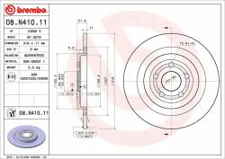 BREMBO féktárcsa BREMBO 08. N410.11