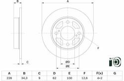 Bosch féktárcsa BOSCH 0 986 479 F38 (0 986 479 F38)