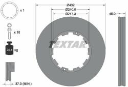 TEXTAR féktárcsa TEXTAR 93145600