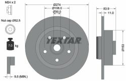 TEXTAR féktárcsa TEXTAR 92142203 (92142203)