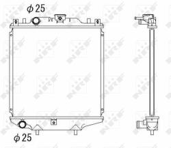 NRF hűtő, motorhűtés NRF 507643 (507643)