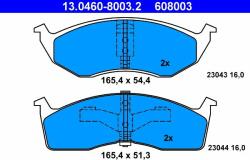 ATE fékbetétkészlet, tárcsafék ATE 13.0460-8003.2 (13.0460-8003.2)