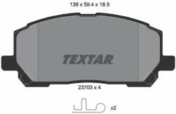 TEXTAR fékbetétkészlet, tárcsafék TEXTAR 2370301 (2370301)