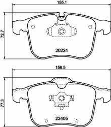 Hella Pagid fékbetétkészlet, tárcsafék HELLA PAGID 8DB 355 006-561