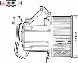 DENSO Utastér-ventilátor DENSO DEA02009