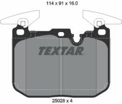 TEXTAR fékbetétkészlet, tárcsafék TEXTAR 2502807 (2502807)